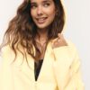 Sudadera bomber con capucha estampada Sudadera bomber con capucha estampada