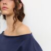 Sudadera básica con hombros al aire Sudadera básica con hombros al aire