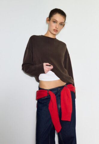 Sudadera básica de tacto suave