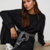 Sudadera básica de tacto suave Sudadera básica de tacto suave