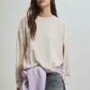 Sudadera básica de tacto suave Sudadera básica de tacto suave