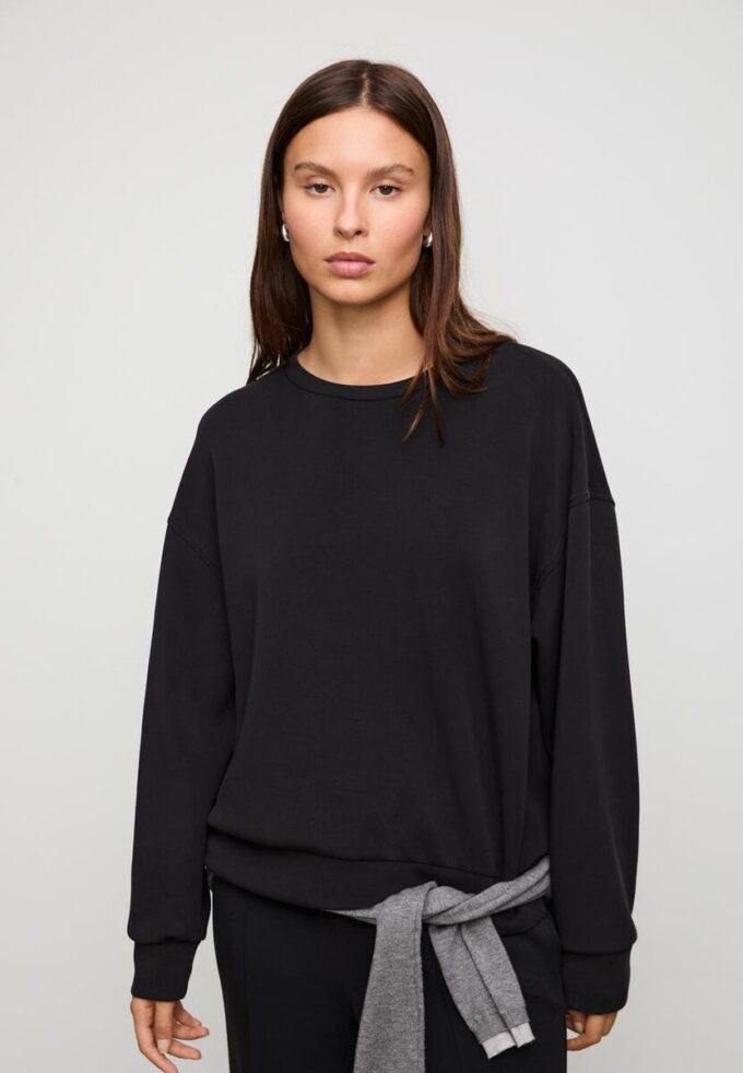 Sudadera básica de tacto suave Sudadera básica de tacto suave