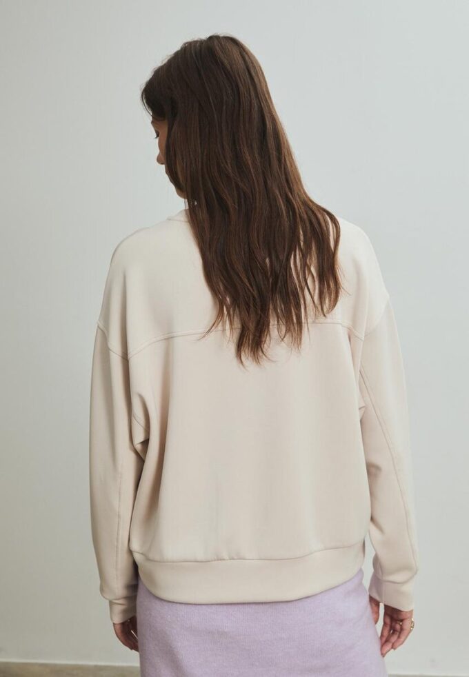 Sudadera básica de tacto suave Sudadera básica de tacto suave