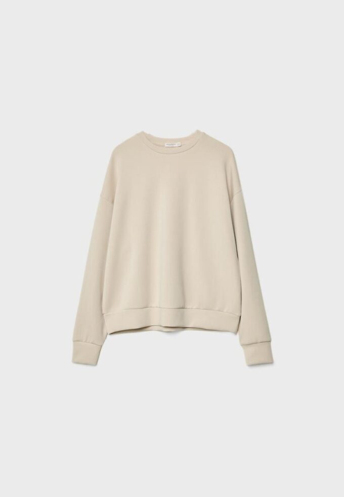 Sudadera básica de tacto suave Sudadera básica de tacto suave