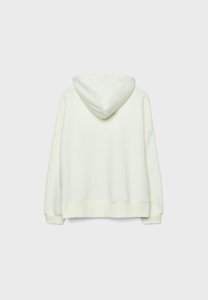 Sudadera con capucha bordada y tachuelas Sudadera con capucha bordada y tachuelas