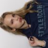 Sudadera con capucha y pedrería Sudadera con capucha y pedrería
