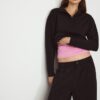 Sudadera con cremallera de tacto suave Sudadera con cremallera de tacto suave