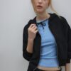 Sudadera con cremallera de tacto suave Sudadera con cremallera de tacto suave