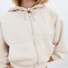 Sudadera con cremallera de tacto suave Sudadera con cremallera de tacto suave