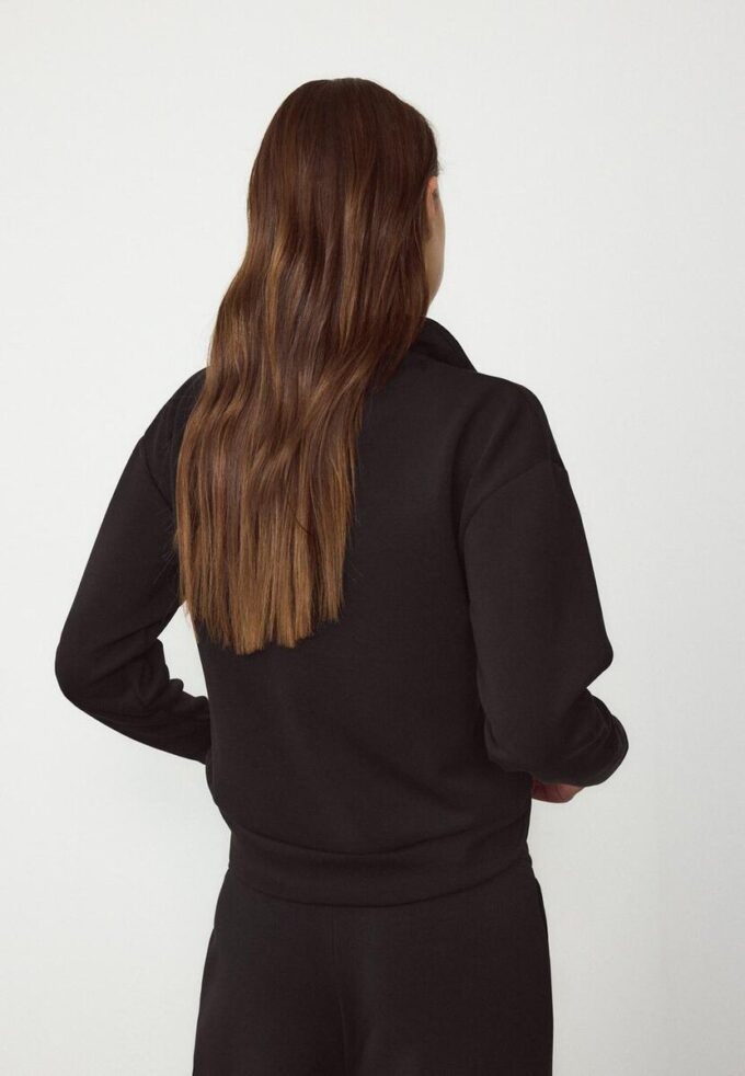 Sudadera con cremallera de tacto suave Sudadera con cremallera de tacto suave
