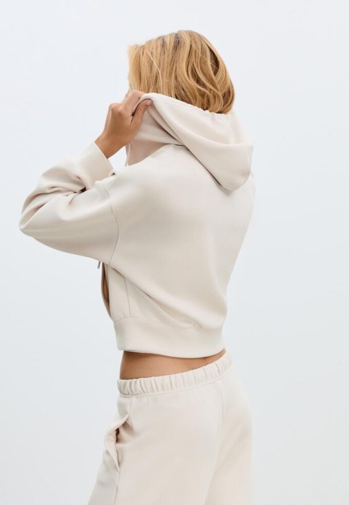 Sudadera con cremallera de tacto suave Sudadera con cremallera de tacto suave