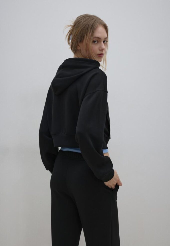 Sudadera con cremallera de tacto suave Sudadera con cremallera de tacto suave