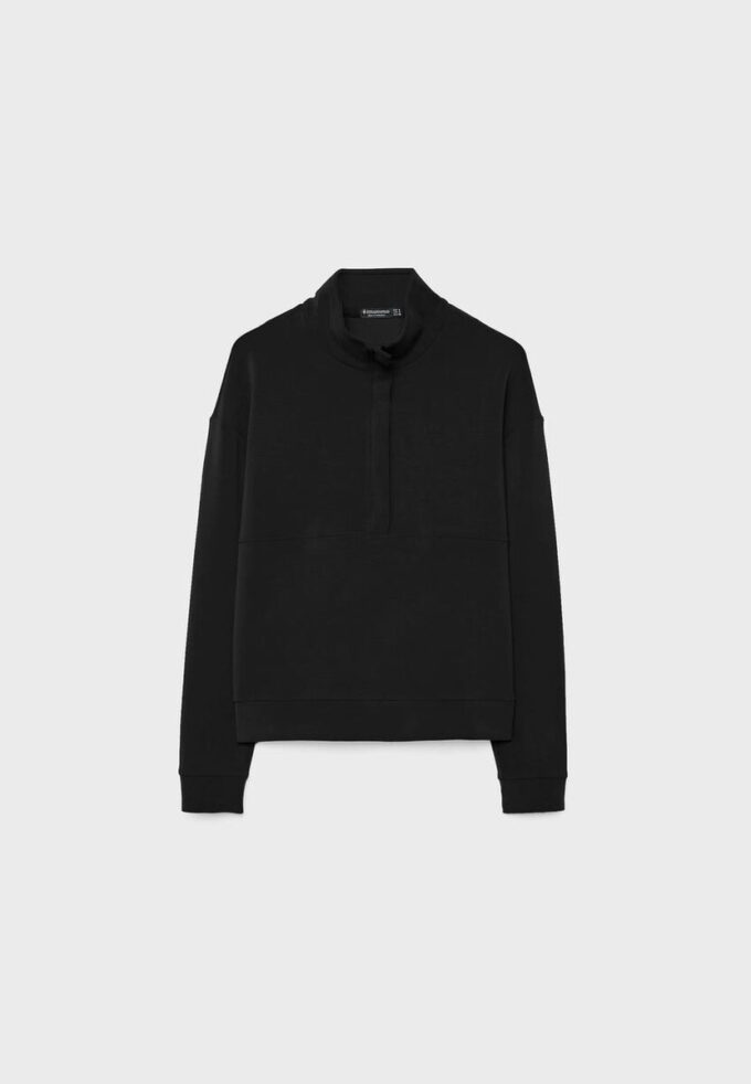 Sudadera con cremallera de tacto suave Sudadera con cremallera de tacto suave
