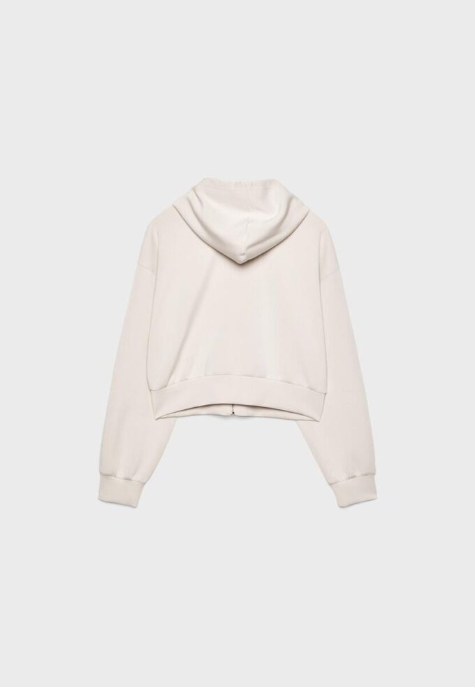 Sudadera con cremallera de tacto suave Sudadera con cremallera de tacto suave