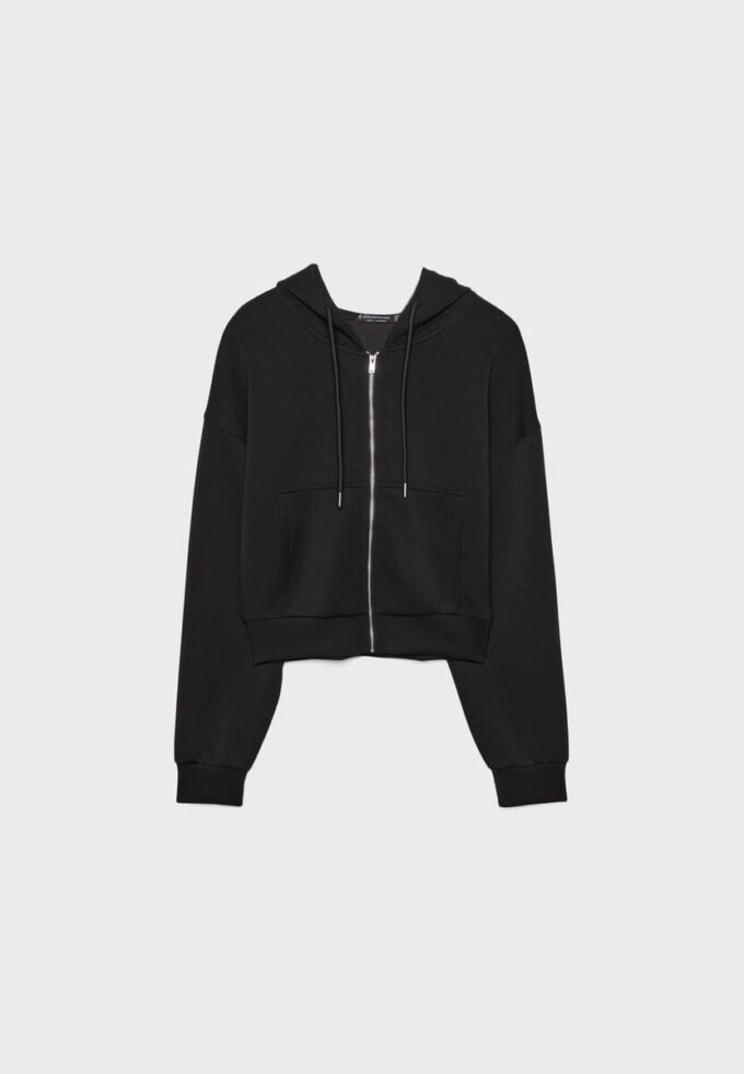 Sudadera con cremallera de tacto suave Sudadera con cremallera de tacto suave