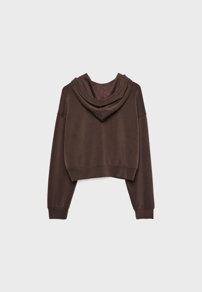 Sudadera con cremallera de tacto suave Sudadera con cremallera de tacto suave