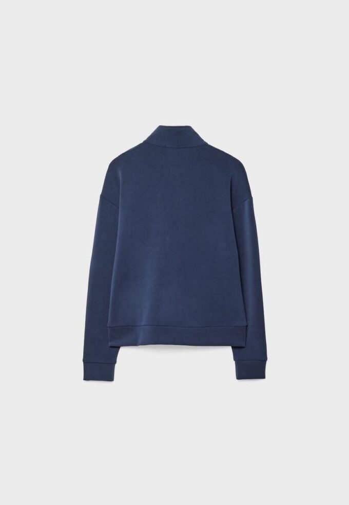 Sudadera con cremallera de tacto suave Sudadera con cremallera de tacto suave