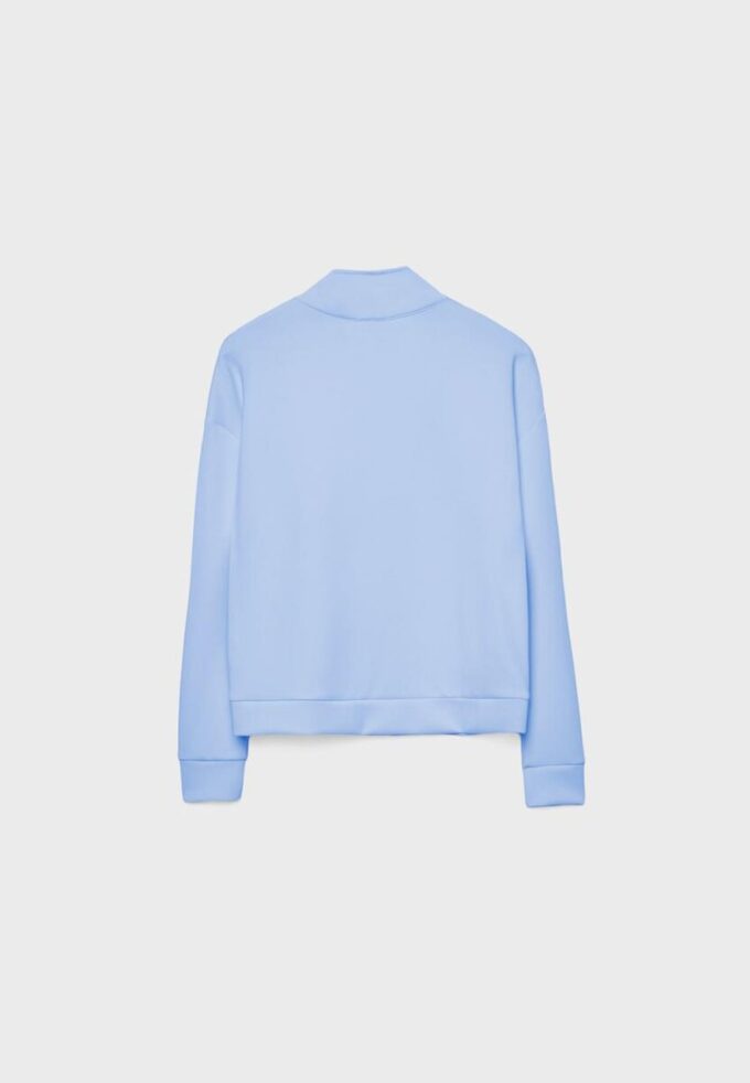 Sudadera con cremallera de tacto suave Sudadera con cremallera de tacto suave