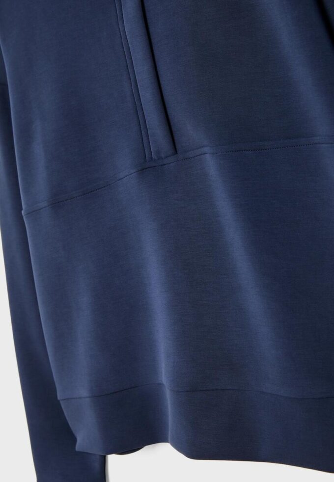 Sudadera con cremallera de tacto suave Sudadera con cremallera de tacto suave
