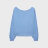 Sudadera con cuello barco y alas de pedrería Sudadera con cuello barco y alas de pedrería