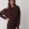 Sudadera con hombros descubiertos de tacto suave Sudadera con hombros descubiertos de tacto suave