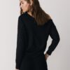 Sudadera con hombros descubiertos de tacto suave Sudadera con hombros descubiertos de tacto suave