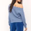 Sudadera con hombros descubiertos de tacto suave Sudadera con hombros descubiertos de tacto suave