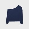 Sudadera con hombros descubiertos de tacto suave Sudadera con hombros descubiertos de tacto suave