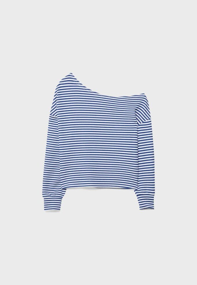 Sudadera con hombros descubiertos de tacto suave Sudadera con hombros descubiertos de tacto suave