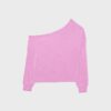 Sudadera con hombros descubiertos de tacto suave Sudadera con hombros descubiertos de tacto suave