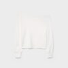 Sudadera con hombros descubiertos de tacto suave Sudadera con hombros descubiertos de tacto suave