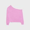 Sudadera con hombros descubiertos de tacto suave Sudadera con hombros descubiertos de tacto suave