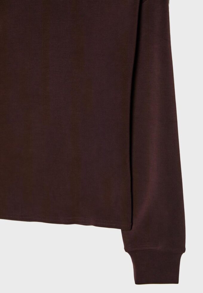 Sudadera con hombros descubiertos de tacto suave Sudadera con hombros descubiertos de tacto suave