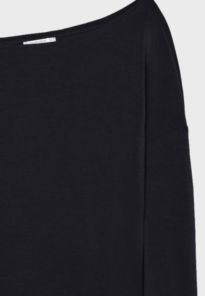 Sudadera con hombros descubiertos de tacto suave Sudadera con hombros descubiertos de tacto suave