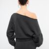 Sudadera corta con efecto lavado Sudadera corta con efecto lavado