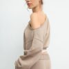 Sudadera corta con efecto lavado Sudadera corta con efecto lavado