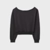 Sudadera corta con efecto lavado Sudadera corta con efecto lavado