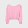 Sudadera corta con efecto lavado Sudadera corta con efecto lavado