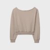 Sudadera corta con efecto lavado Sudadera corta con efecto lavado
