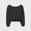 Sudadera corta con efecto lavado Sudadera corta con efecto lavado