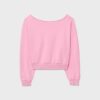 Sudadera corta con efecto lavado Sudadera corta con efecto lavado