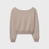 Sudadera corta con efecto lavado Sudadera corta con efecto lavado