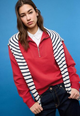 Sudadera de cuello alto con cremallera