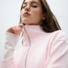 Sudadera de cuello alto con cremallera Sudadera de cuello alto con cremallera