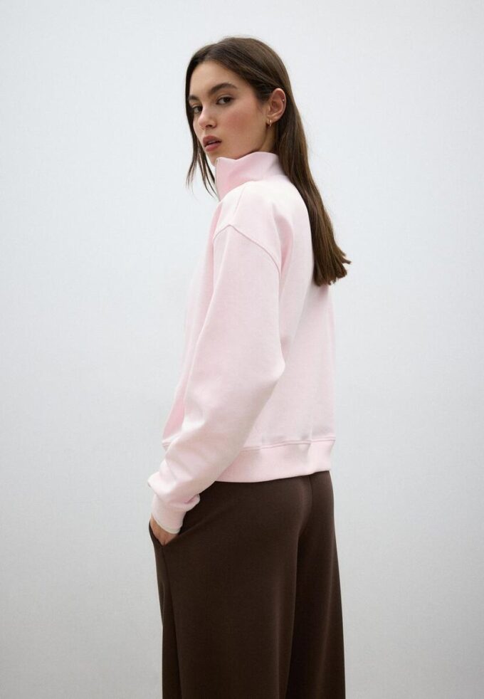 Sudadera de cuello alto con cremallera Sudadera de cuello alto con cremallera