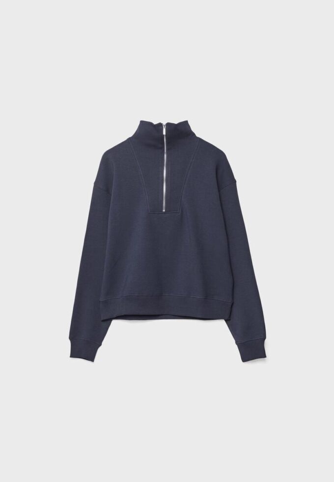 Sudadera de cuello alto con cremallera Sudadera de cuello alto con cremallera