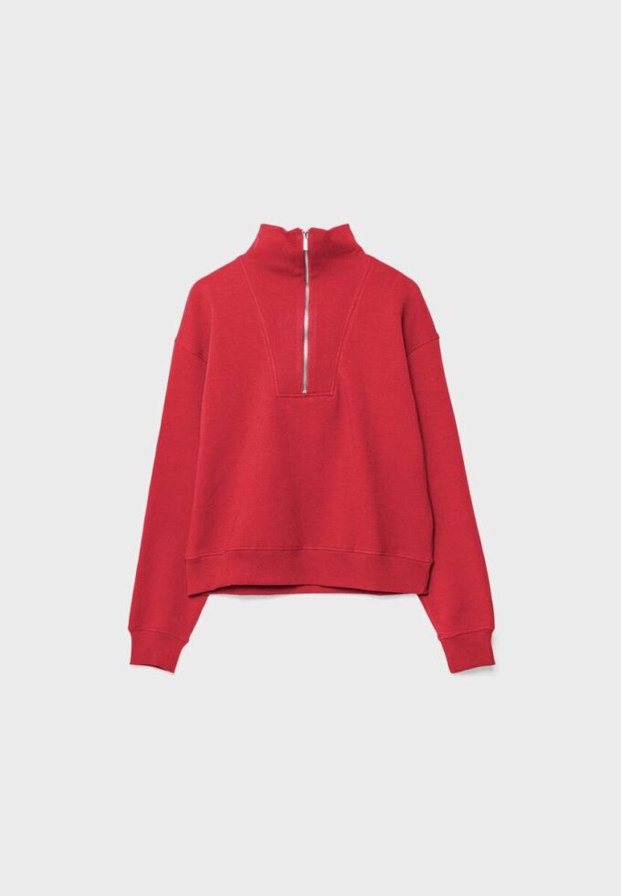 Sudadera de cuello alto con cremallera Sudadera de cuello alto con cremallera