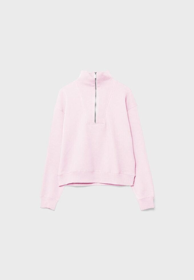 Sudadera de cuello alto con cremallera Sudadera de cuello alto con cremallera