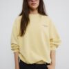 Sudadera de manga larga con cuello redondo y texto Sudadera de manga larga con cuello redondo y texto