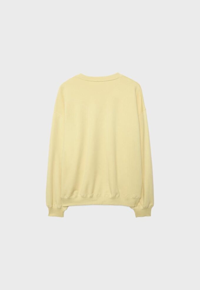 Sudadera de manga larga con cuello redondo y texto Sudadera de manga larga con cuello redondo y texto